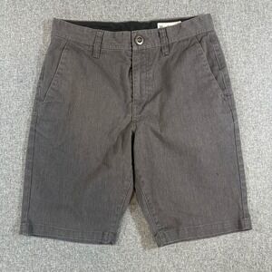 Volcom Shorts Mens 30 Frickin Modern Stretch Charcoal Grey Repreve Condition